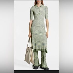 Proenza Schouler rib knit polo dress